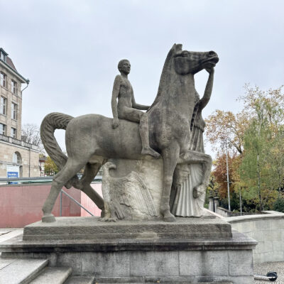 Zurich city game historic centre statues and lovely legends